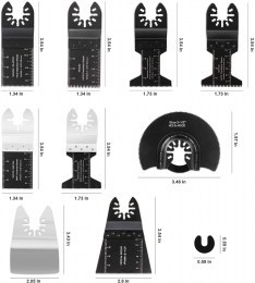 Set of 35 Oscillating Saw Blades TODECO